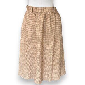 Russ Togs Juniors VTG 70s 80s plaid tweed wool skirt sz 5/6 Academia Union made